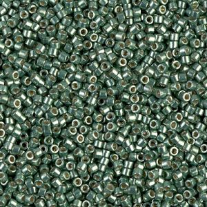 Miyuki Delica DB1845   11/0 Duracoat Galvanized Sea Green Cylinder/Tube Beads - 5 or 10 gm