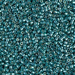 Miyuki Delica DB1847 11/0 Duracoat Galvanisé Dark Seafoam Cylindre/Tube Perles - 5 ou 10 g