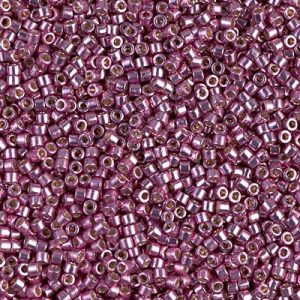 Miyuki Delica DB1848   11/0 Duracoat Galvanized Dusty Orchid Cylinder/Tube Beads - 5 or 10 gm