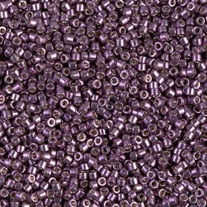 Miyuki Delica DB1850 11/0 Duracoat Galvanisé Aubergine Cylindre/Tube Perles - 5 ou 10 g