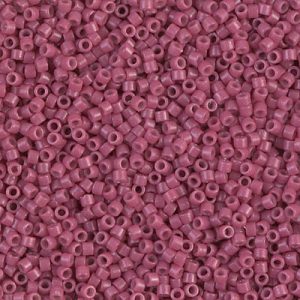 Miyuki Delica DB2118 11/0 Duracoat Opaque Pansy Pink Dyed Cylinder/Tube Beads, 5 nebo 10 gm