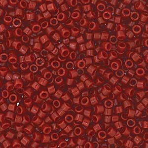 Miyuki Delica DB2120  11/0 Duracoat Opaque Maroon Dyed Cylinder/Tube Beads, 5 or 10 gm