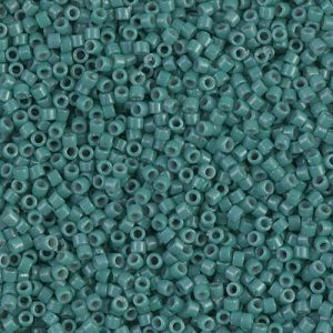 Miyuki Delica DB2131 11/0 Duracoat Opaque Eucalyptus Vert Cylindre/Tube Perles, 5 ou 10 g