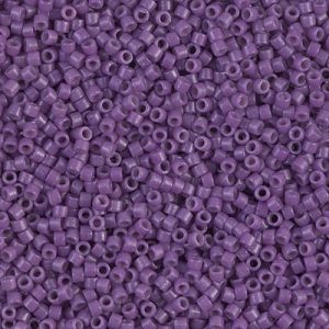 Miyuki Delica DB2140  11/0 Duracoat Opaque Anemone Purple Dyed Cylinder/Tube Beads, 5 or 10 gm