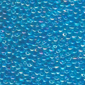 Miyuki Drop 2.8 mm DP28-260 Transparent Light Blue AB Drop Beads - 5 or 10 gm