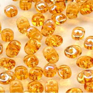 Matubo Superduo 2.5 x 5 mm 10060-28701  Topaz AB Beads -5 or 10 gm