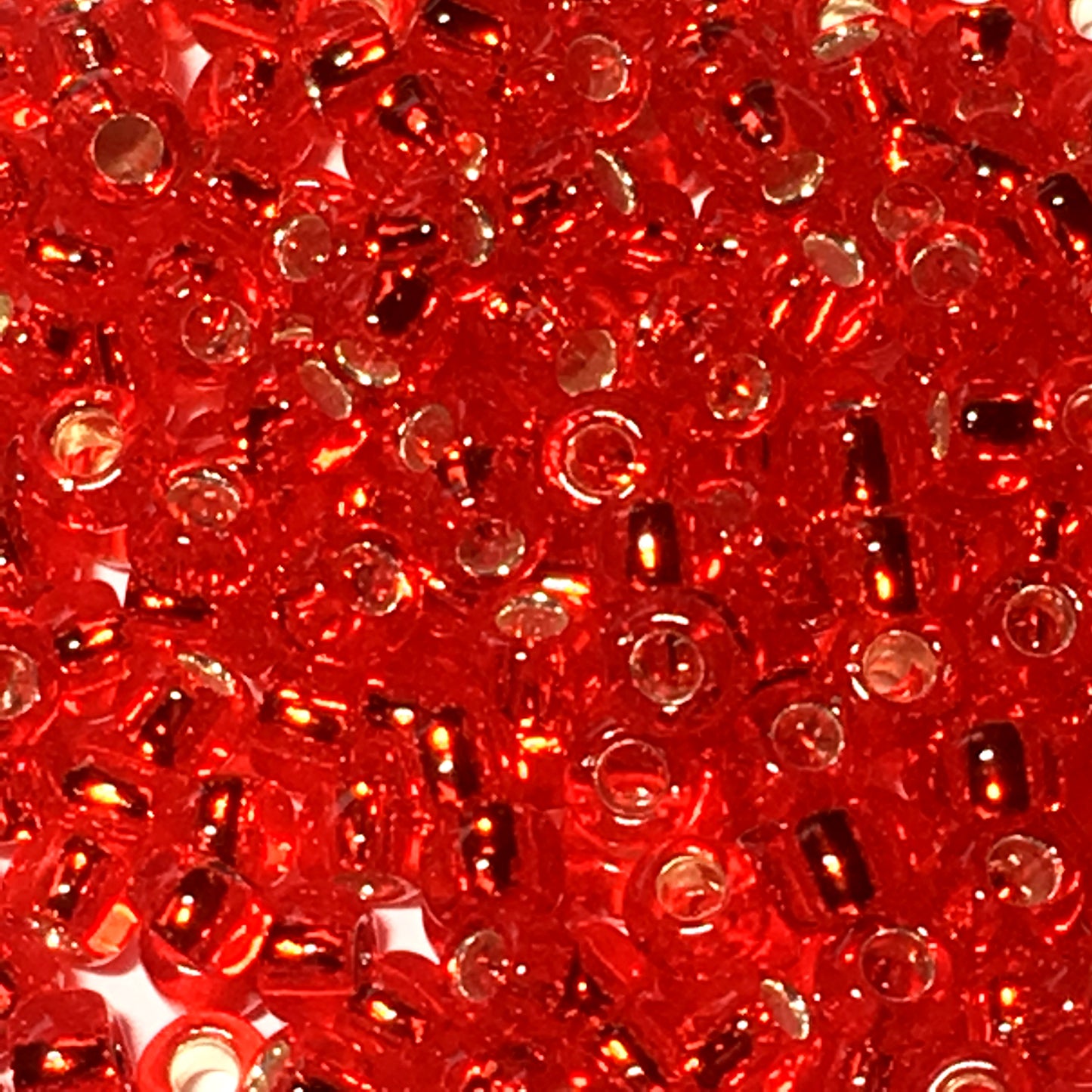 TOHO TR-8-25B   8/0 Silver Lined Ruby Seed Beads, 5 or 10 Grams