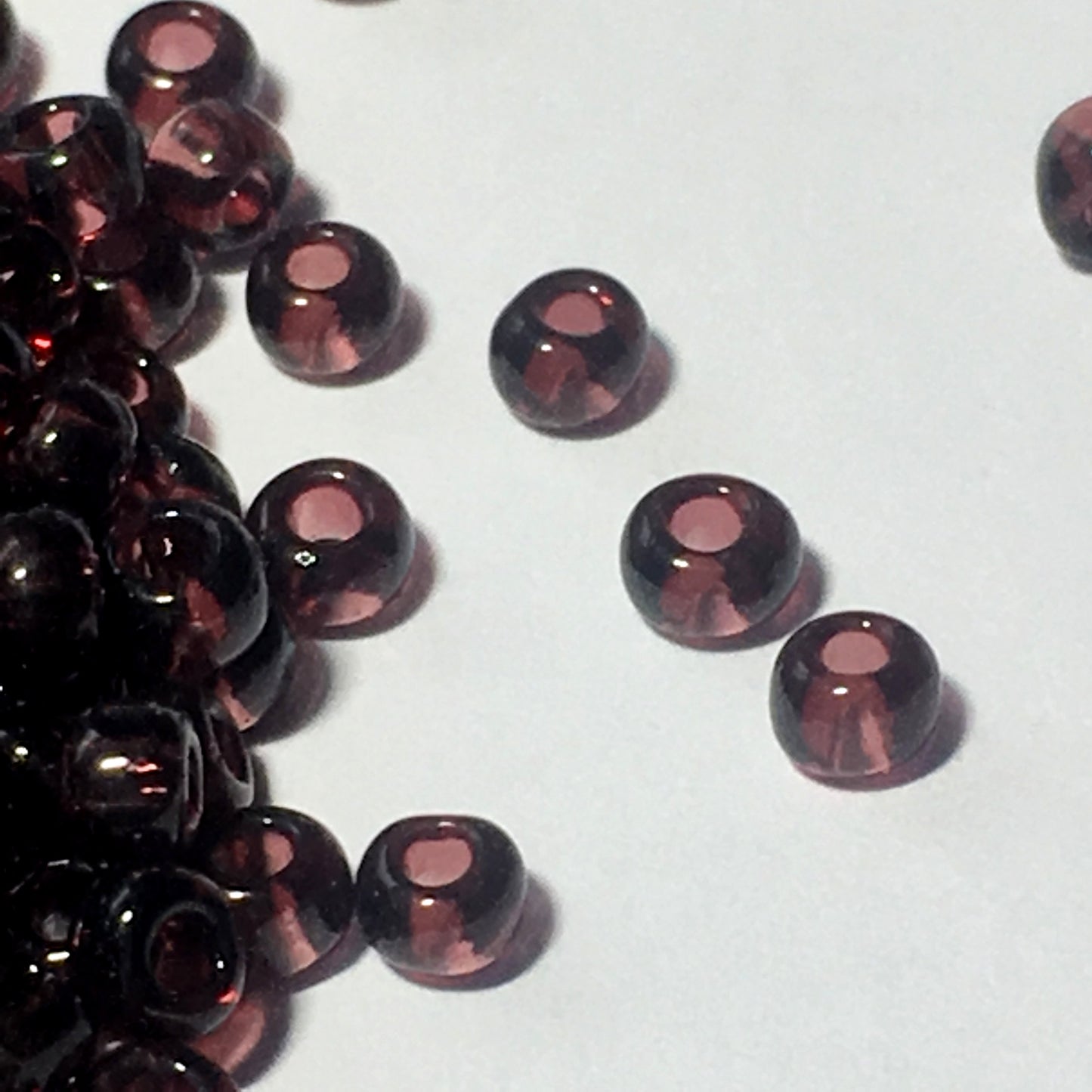 TOHO TR-8-6C   8/0 Transparent Dark Amethyst Seed Beads, 5 or 10 Grams