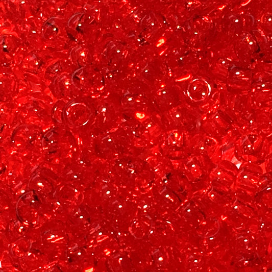 TOHO TR-8-5B   8/0 Transparent Ruby Seed Beads, 5 or 10 Grams