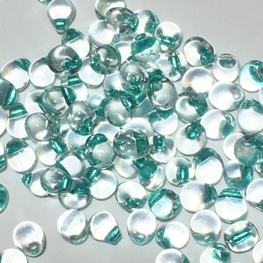 Miyuki Drop DP34-F38 Perles de cristal doublées Aqua Sparkle de 3,4 mm - 5 g