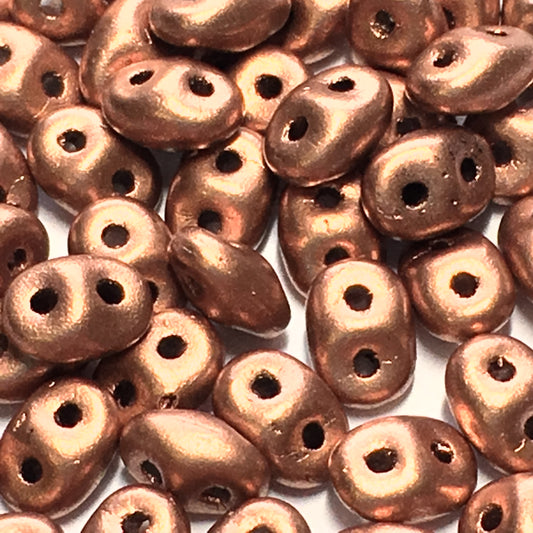 Matubo Superduo 2.5 x 5 mm 00030-01780  Crystal Bronze Copper Beads - 5 or 10 gm