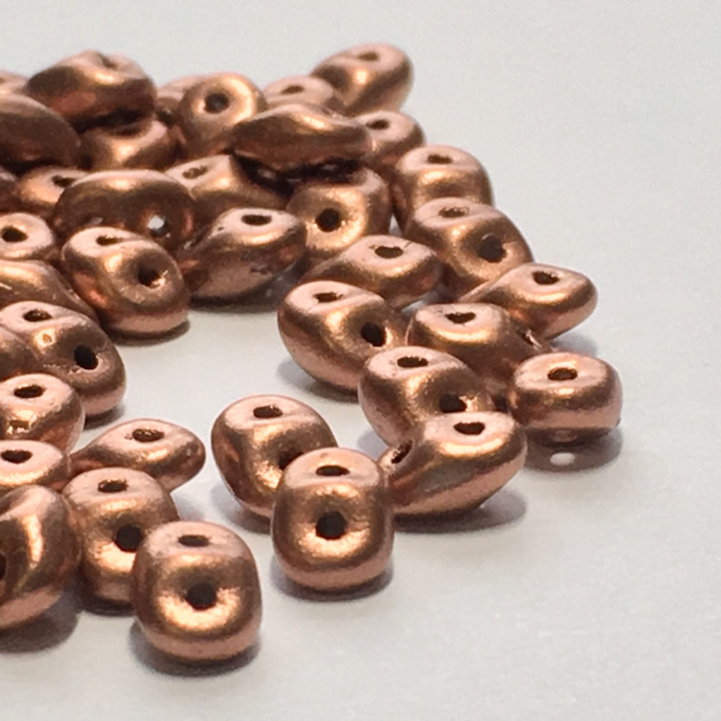 Matubo Superduo 2.5 x 5 mm 00030-01780  Crystal Bronze Copper Beads - 5 or 10 gm