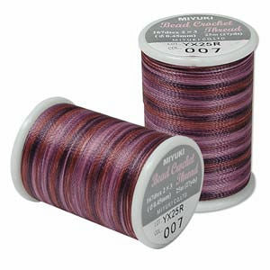 Miyuki Bead Crochet Polyester Thread - Vineyard #007, 167dtex (0.45 mm) - 27 yards - 1 Spool