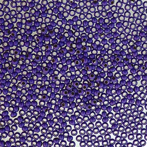 The Beadsmith MT11-PRP  11/0 Purple Coated Brass Metal Seed Beads  - 5 Grams