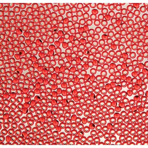 The Beadsmith MT11-RED  11/0 Red Coated Brass Metal Seed Beads  - 5 Grams