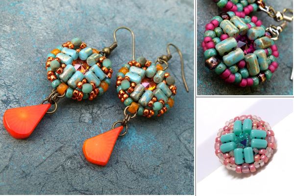 Mosaic Earrings Free Digital Download Beading Pattern/Tutorial/Instructions/How To (Click on Link Below)