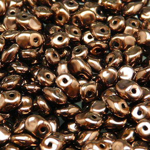 Matubo Superuno 2.5 x 5 mm 23980-14415  Jet Bronze Beads - 5 or 10 gm
