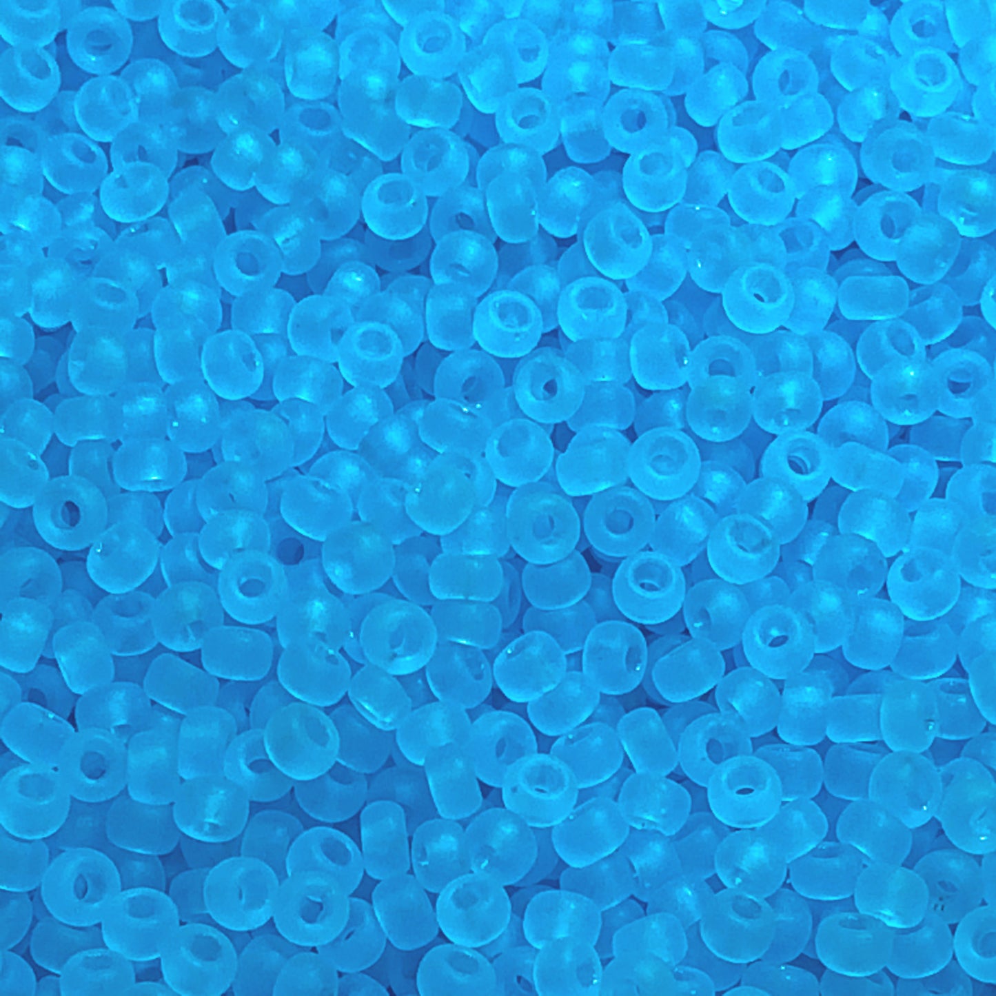 Miyuki 8-148F   8/0 Matte Transparent Light Blue Seed Beads - 5 or 10 gm