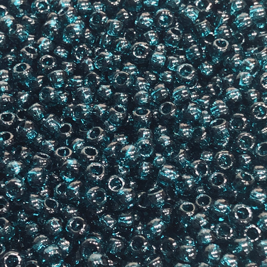 TOHO TR-8-7BD   8/0 Transparent Blue Zircon Seed Beads - 5 or 10 Grams