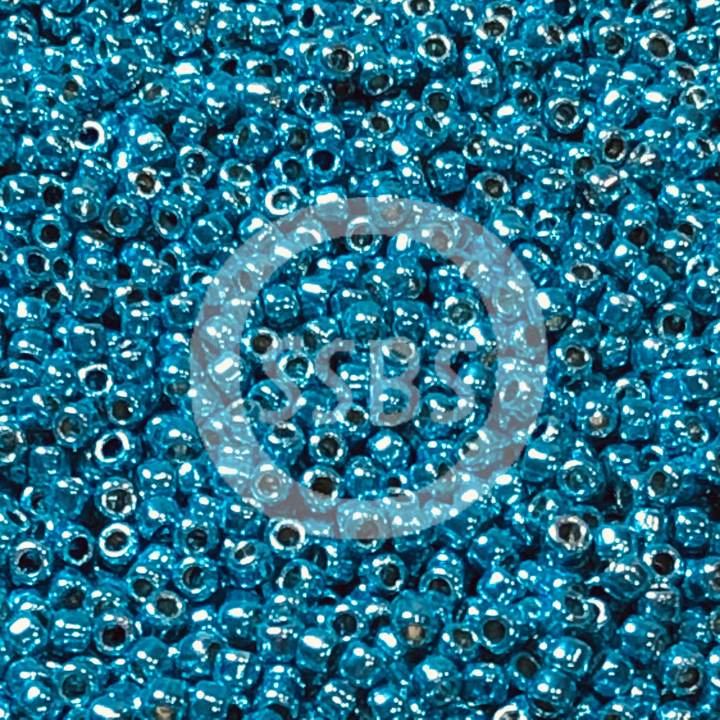 TOHO TR-11-PF582  11/0 Light Teal Blue Galvanized Permafinish Seed Beads, 5 or 10 gm