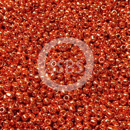 TOHO TR-11-PF562  11/0 Sun Burnt Orange Galvanized Permafinish Seed Beads, 5 or 10 gm