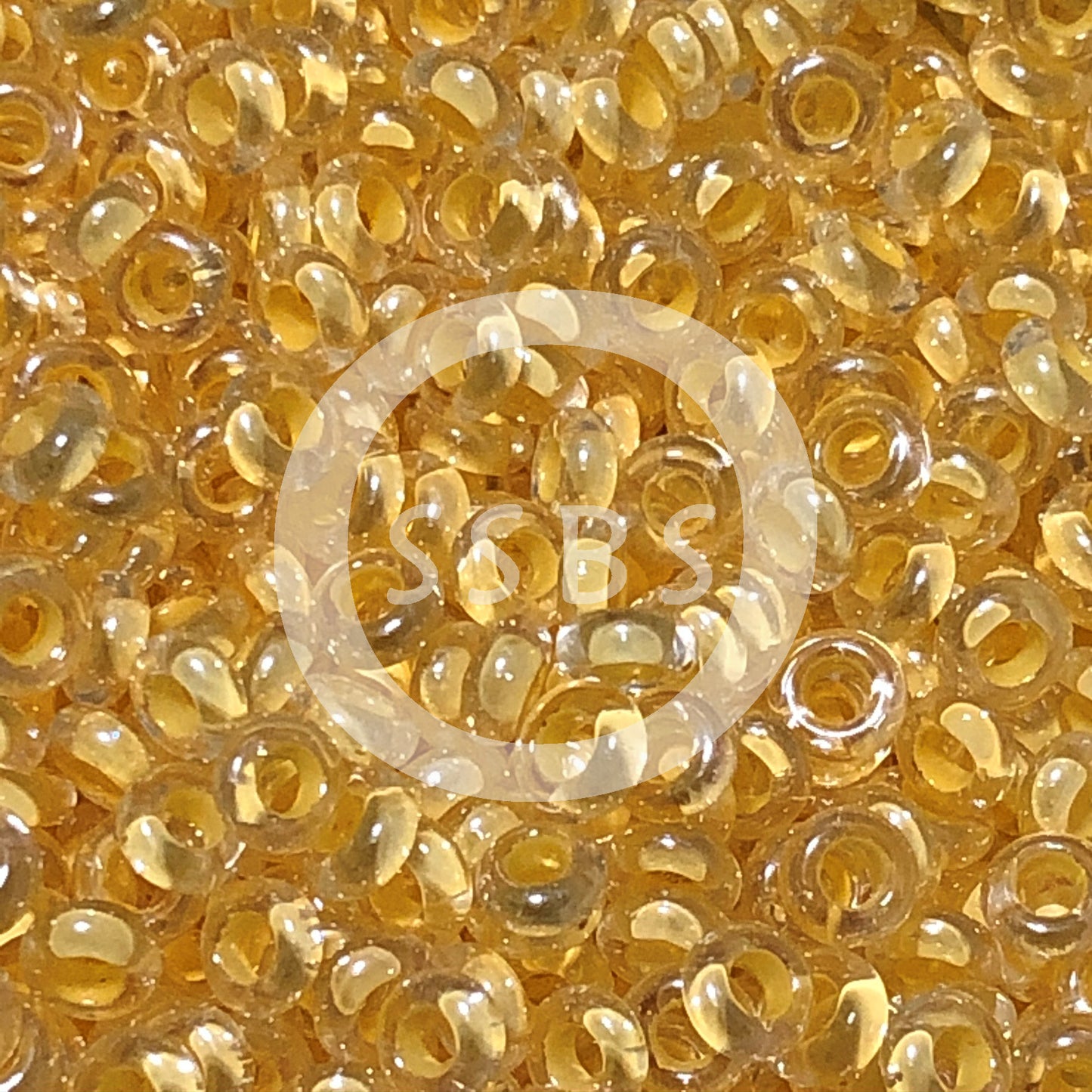 TOHO TD-8-93 - 8/0  Golden Cream Lined Crystal Luster Demi Beads, 5 gm