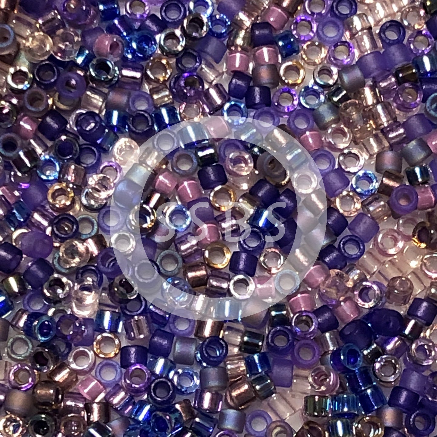 Miyuki Delica DB-MIX01  11/0 Lilacs Mix Cylinder/Tube Beads - 5 or 10 gm