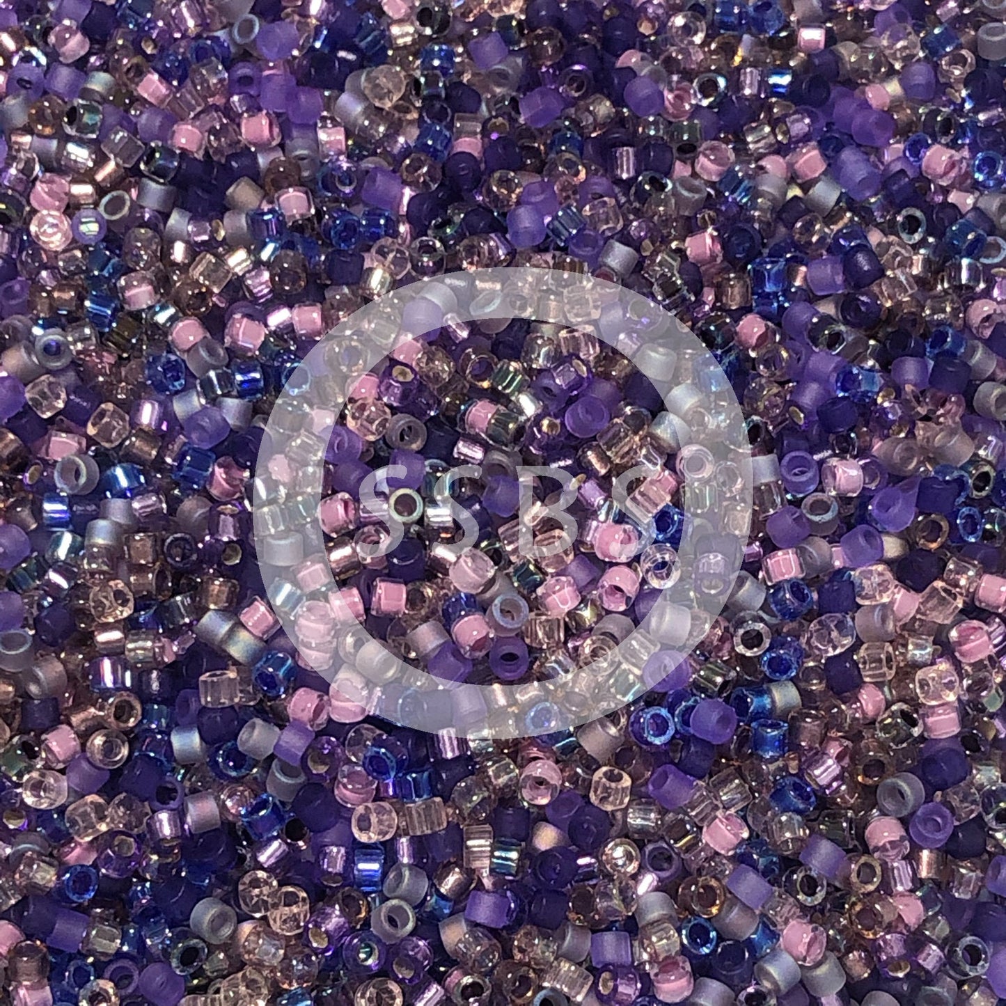 Miyuki Delica DB-MIX01  11/0 Lilacs Mix Cylinder/Tube Beads - 5 or 10 gm