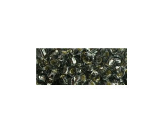 TOHO TR-6-29  6/0 Silver Lined Light Black Diamond Seed Beads, 5 or 10 gm