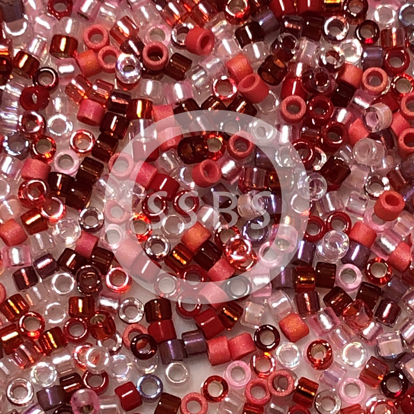 Miyuki Delica DB-MIX05  11/0 Strawberry Fields Mix Cylinder/Tube Beads - 5 or 10 gm