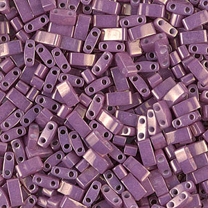 Miyuki Half Tila HTL-1867 5 x 2,3 mm Opaque Dark Orchid Lustre Tile Perles - 5 ou 10 g