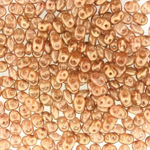 Matubo Superduo 2.5 x 5 mm 00030-29252  Halo Tangerine Beads - 5 or 10 gm