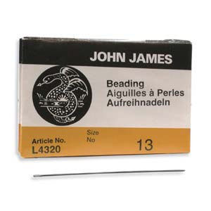 John James Beading Needles #13 - UN paquet de 25 aiguilles