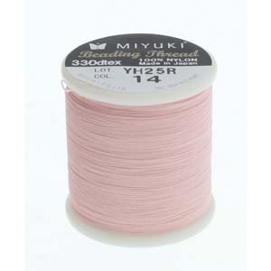 Miyuki Beading Nylon Nit – světle růžová MBT-14, 330dtex – 55 yardů