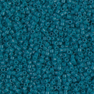 Miyuki Delica DB2133  11/0 Duracoat Opaque Azure Blue Dyed Cylinder/Tube Beads, 5 or 10 gm