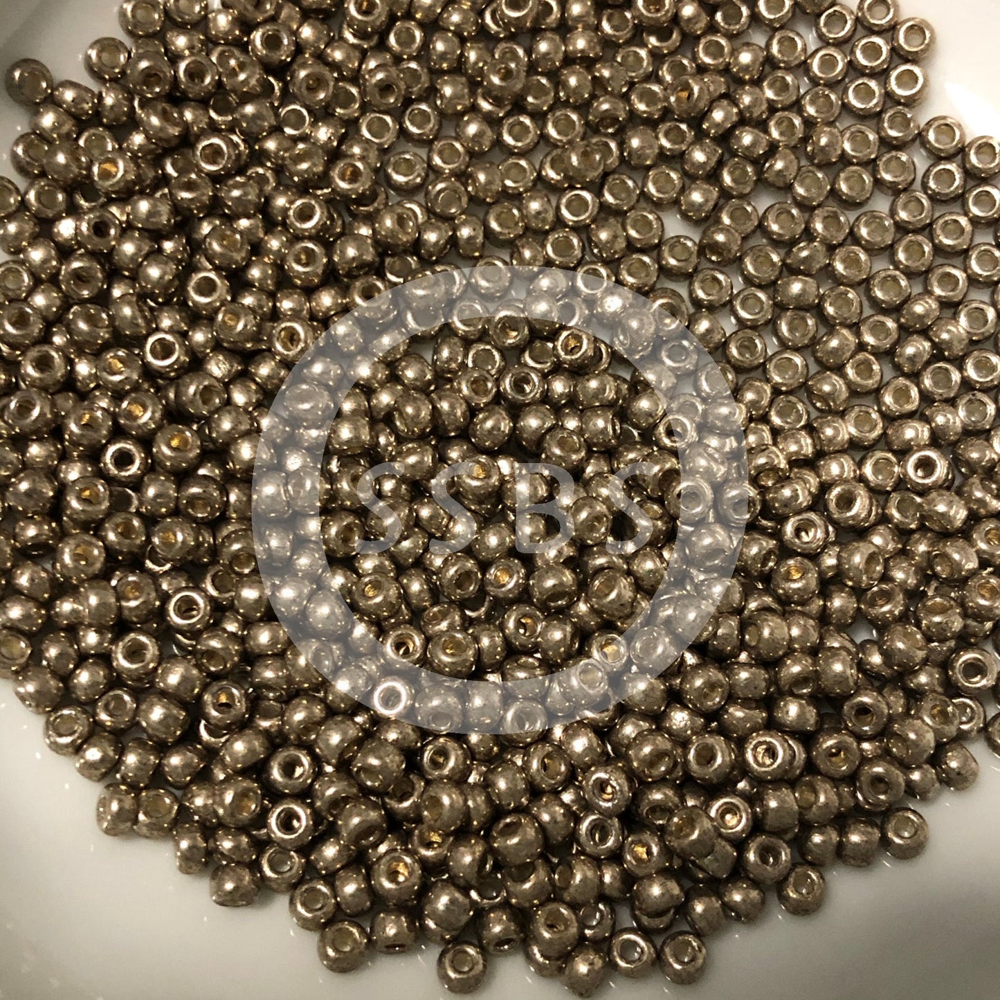 Miyuki 8-4222   8/0 Duracoat Galvanized Pewter Seed Beads - 5 or 10 gm