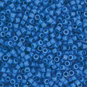 Miyuki Delica DB2135  11/0 Duracoat Opaque Juniper Berry Blue Dyed Cylinder/Tube Beads, 5 or 10 gm
