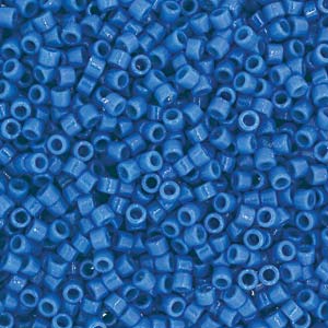 Miyuki Delica DB2135 11/0 Duracoat Opaque Juniper Berry Blue Dyed Cylindre/Tube Perles, 5 ou 10 g