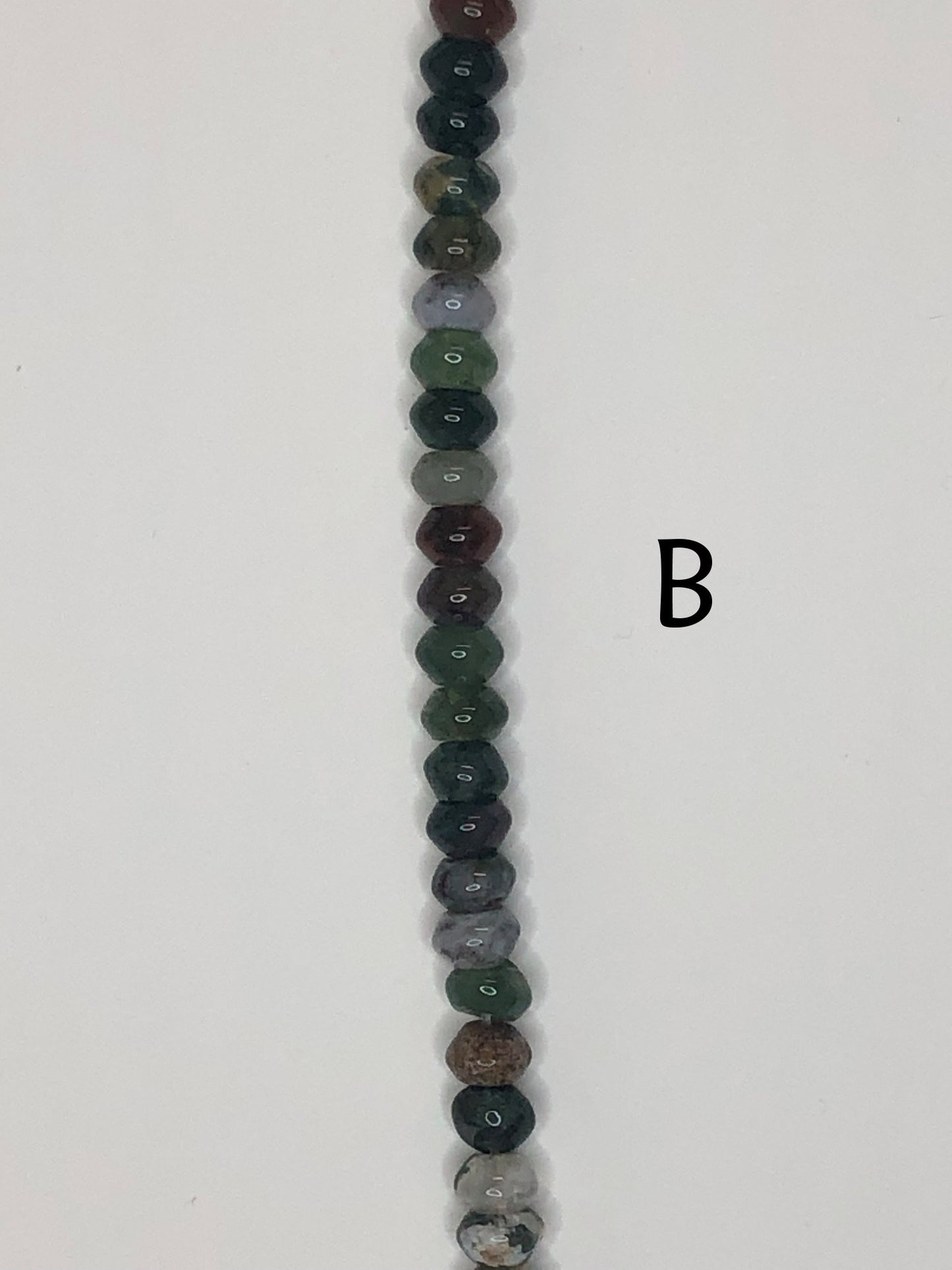 Bead Gallery Fancy Jasper Semi-Precious Stone Rondells, 6 x 4 mm - 38 Beads Strand A or B