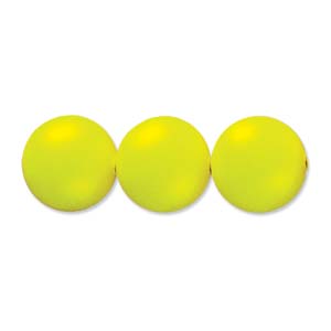 Swarovski Crystal 5810 Neon Yellow Round Beads, 8 mm - 10 Beads