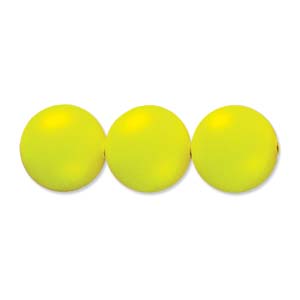 Swarovski Crystal 5810 Perles rondes jaune fluo, 8 mm - 10 perles