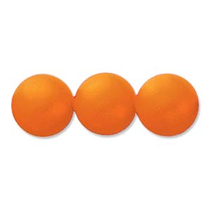 Swarovski Crystal 5810 Neon Orange Round Beads, 12 mm - 5 Beads