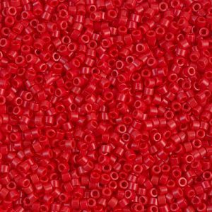 Miyuki Delica DB723 / DB0723  11/0 Opaque Dark Cranberry Cylinder/Tube Beads, 5 or 10 gm