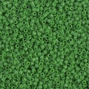 Miyuki Delica DB724 / DB0724  11/0 Opaque Pea Green Cylinder/Tube Beads, 5 or 10 gm