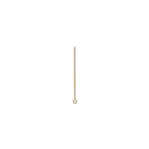 Gold Plated Eyepins 21-Gauge (0.029 in) 1.5 Inches - 24 Eyepins