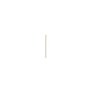 Gold Plated Headpins 24-Gauge (0.020 in) 1 Inch - 24 Headpins