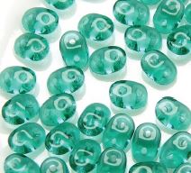 Matubo Superduo 2.5 X 5 mm 50720  Emerald Beads - 5 or 10 gm