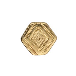 Cymbal™ Malliadiko Chevron Connector Beads, 9.5 x 11.2 mm - Antique Brass Plated, 24K Gold Plated or Antique Silver Plated - 2 Connectors