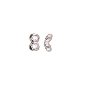 Cymbal™ Kaparia Superduo Side Beads™, 5,4 x 3,3 mm - Plaqué laiton antique, plaqué or 24 carats ou plaqué argent antique - 2 perles