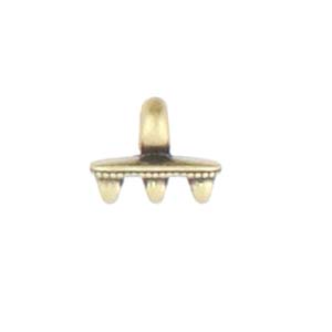 Cymbal™ Mesaria III Superduo Hook & Eye Clasp, 12 x 10.2 mm & 12 x 18 mm,  - Antique Brass Plated, 24K Gold Plated or Antique Silver Plated - Hooks and Eyes Are Sold Separately